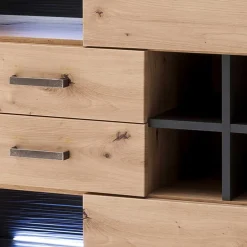 110x146x45 Highboard mit offenen Fächern - Wykina