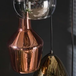 40x180x40 Hängeleuchte 5-flammig mit Glasschirmen - Yason