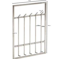 60x100x8 Hängende Garderobe aus Metall - modern - Marano