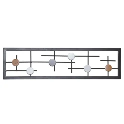 60x16x6 Hängende Garderobe mit 6 Kleiderhaken - Yucio