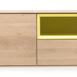 205x43x40 Hängeschrank fürs Wohnzimmer in Eiche Bianco - Enifra