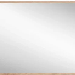 80x70x2 Hängespiegel mit Rahmen in Holzoptik - Kuetra