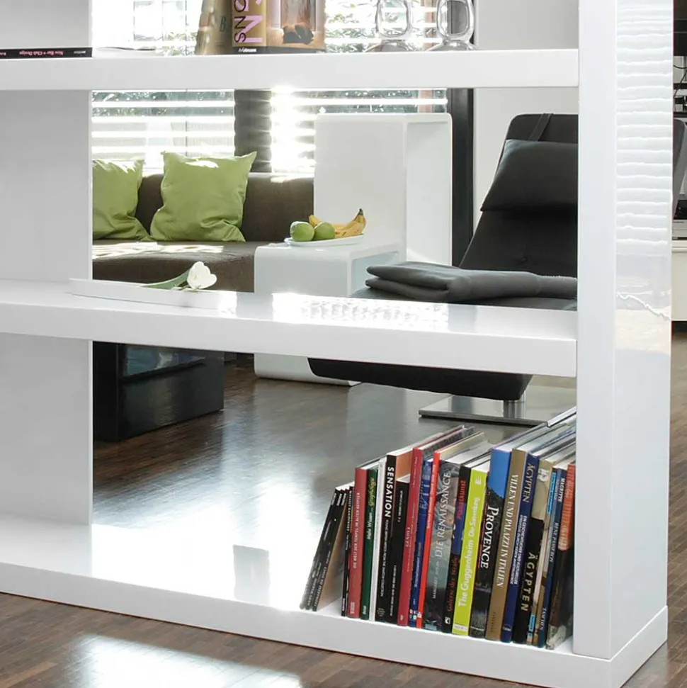 200x200x35 Hochglanz Regal Raumteiler - Sakura