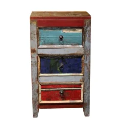 45x80x35 Hochkommode im Shabby Chic - Slinida