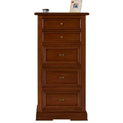 60x119x38 Hochkommode in Walnuss Braun - Istefanio