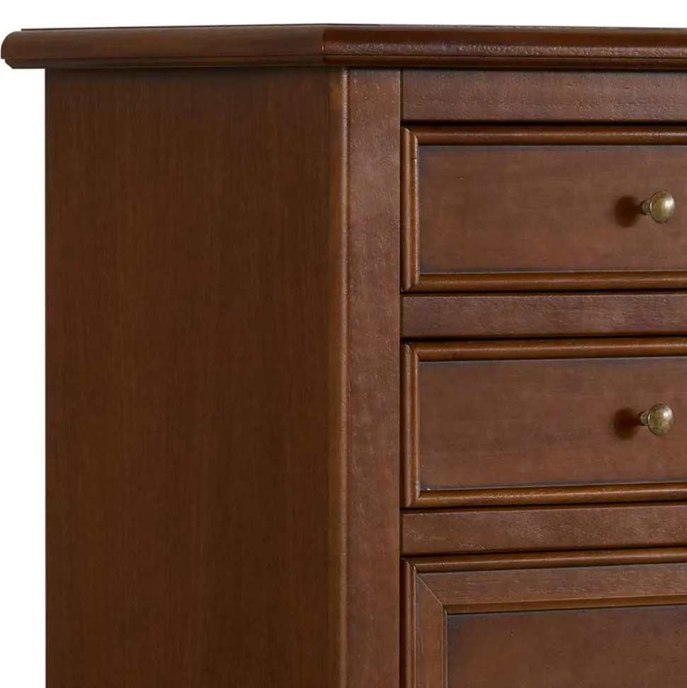 60x119x38 Hochkommode in Walnuss Braun - Istefanio