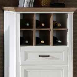 66x136x42 Hochkommode mit Flaschenfächern - Sinolita