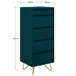 45x110x40 Hochkommode mit Klapp-Spiegel - Acess