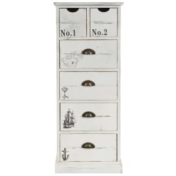 40x104x30 Hochkommode mit maritimen Motiven - Maggiore