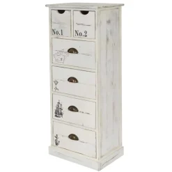 40x104x30 Hochkommode mit maritimen Motiven - Maggiore