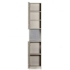 40x210x42 Hoher Schrank in Hellgrau - Glamoure