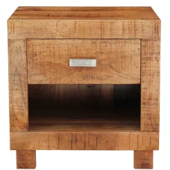 40x40x30 Holz Nachtkonsole mit Schublade & Fach - Lance