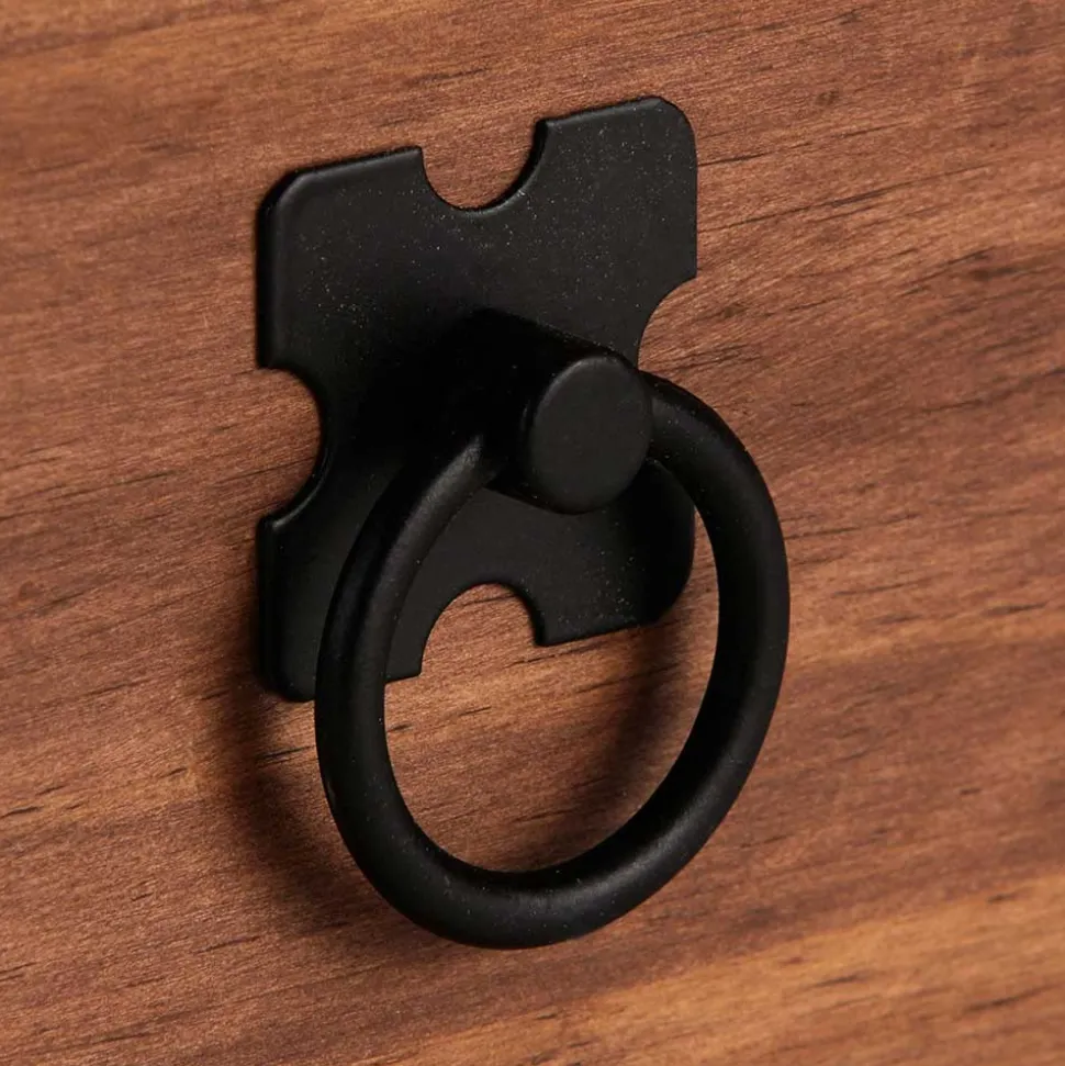 65x140x38 Holz Regal in Dunkelbraun - Larentina