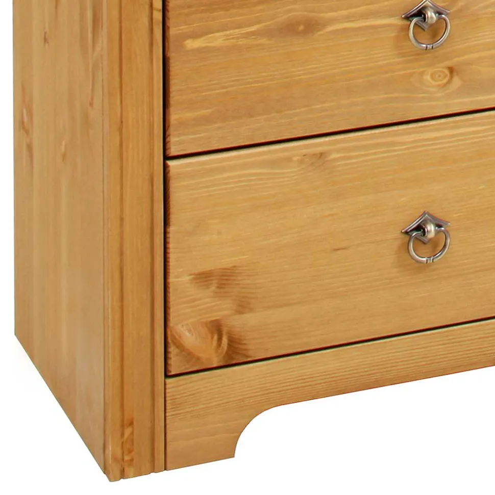 152x68x38 Holzkommode mit 3 breiten Schubladen - Imressa