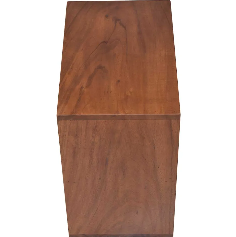 40x40x25 Holzregal für Wein aus Akazie Massivholz - Bernadi