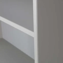 80x200x35 Holzregal in Grau im Skandi Design - Huvina