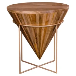 45x45x45 Holztisch im Kegel Konus Design - Scolari