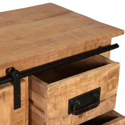 77x80x38 Industrial Kommode mit Schiebetür - Eswan