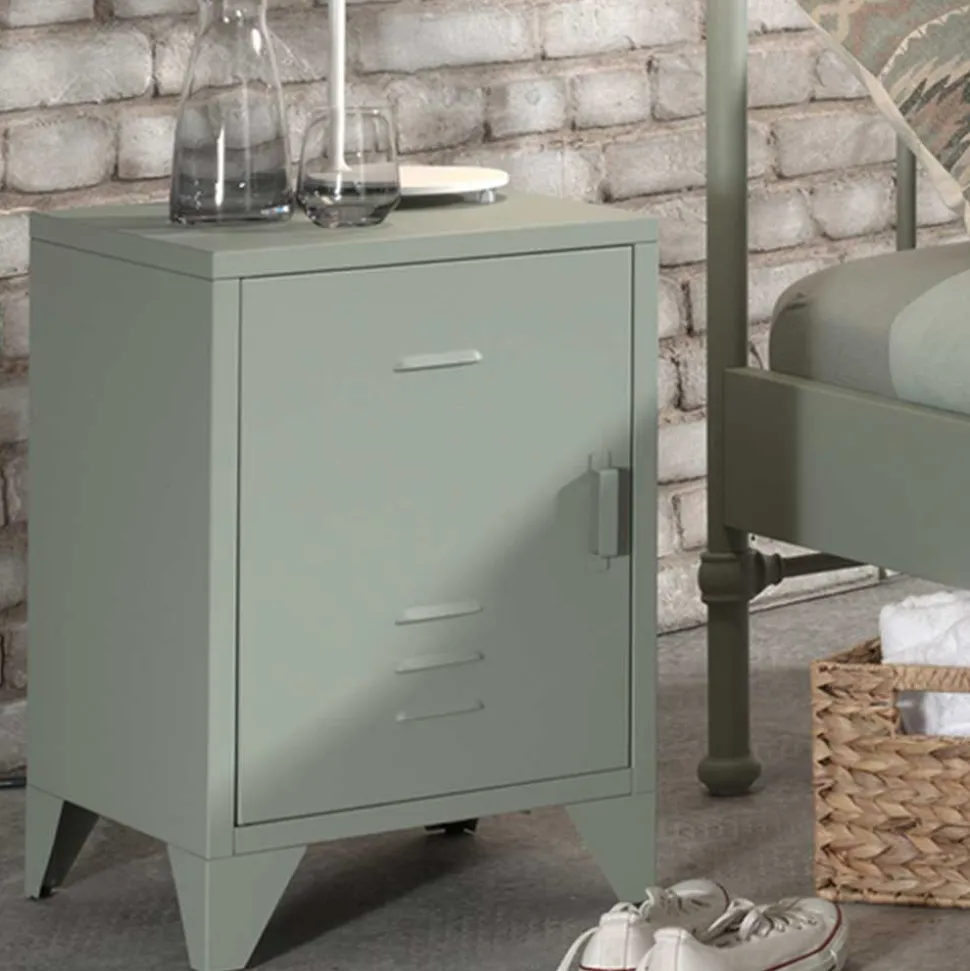 40x60x40 Industrial Nachtschrank in Spind Optik - Kerbea