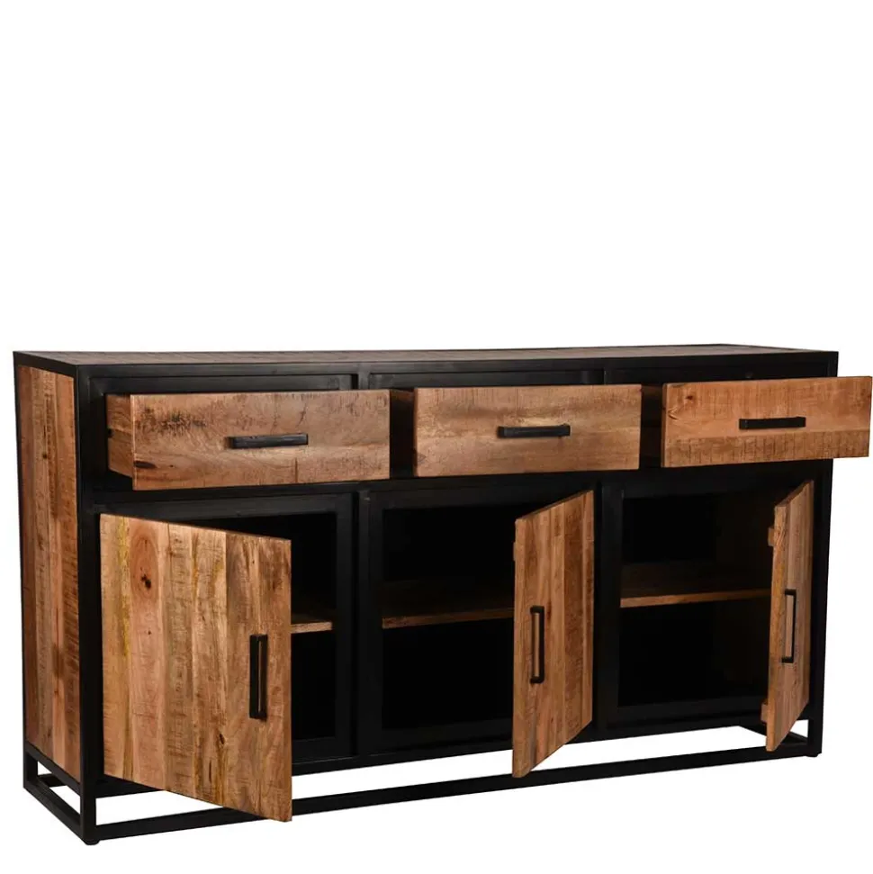 170x90x45 Industrial Sideboard mit Bügelgestell aus Metall - Piatrasun