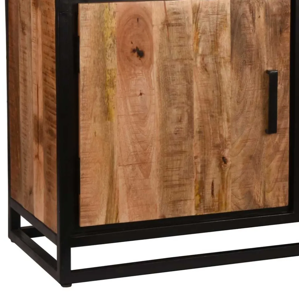 170x90x45 Industrial Sideboard mit Bügelgestell aus Metall - Piatrasun