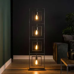 35x140x22 Industrial Stehleuchte 4-flammig - Geeta