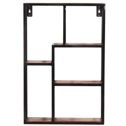 40x60x13 Industrial Wandregal mit 5 Fächern - Mendoza