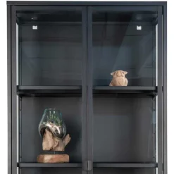 80x175x35 Industry Vitrine aus Glas & Stahl - Nikosia