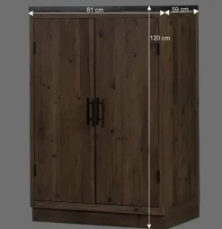 81x120x59 Küchenschrank mit Steinplatte - Macsena