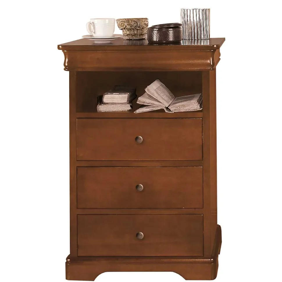 51x76x32 Klassische Kommode mit Fach - Lemerzi