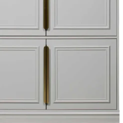 110x215x62 Kleiderschrank in Hellgrau - Emra