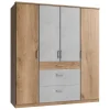 179x199x58 Kleiderschrank in Holzoptik Plankeneiche - Anca