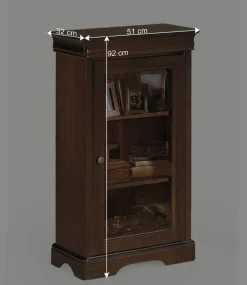 51x92x32 Kleine Vitrine mit einer Glastür - Lemerzi