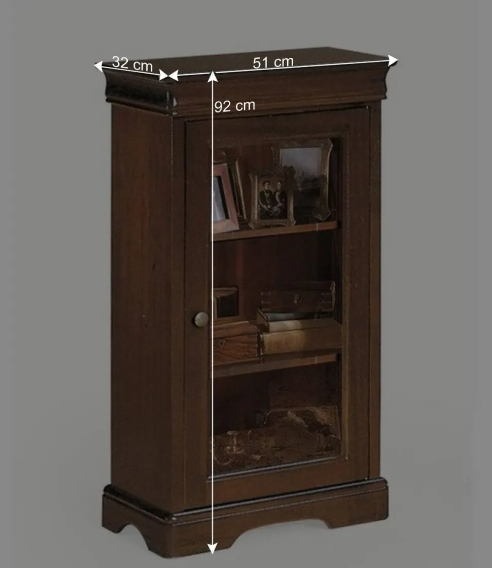 51x92x32 Kleine Vitrine mit einer Glastür - Lemerzi