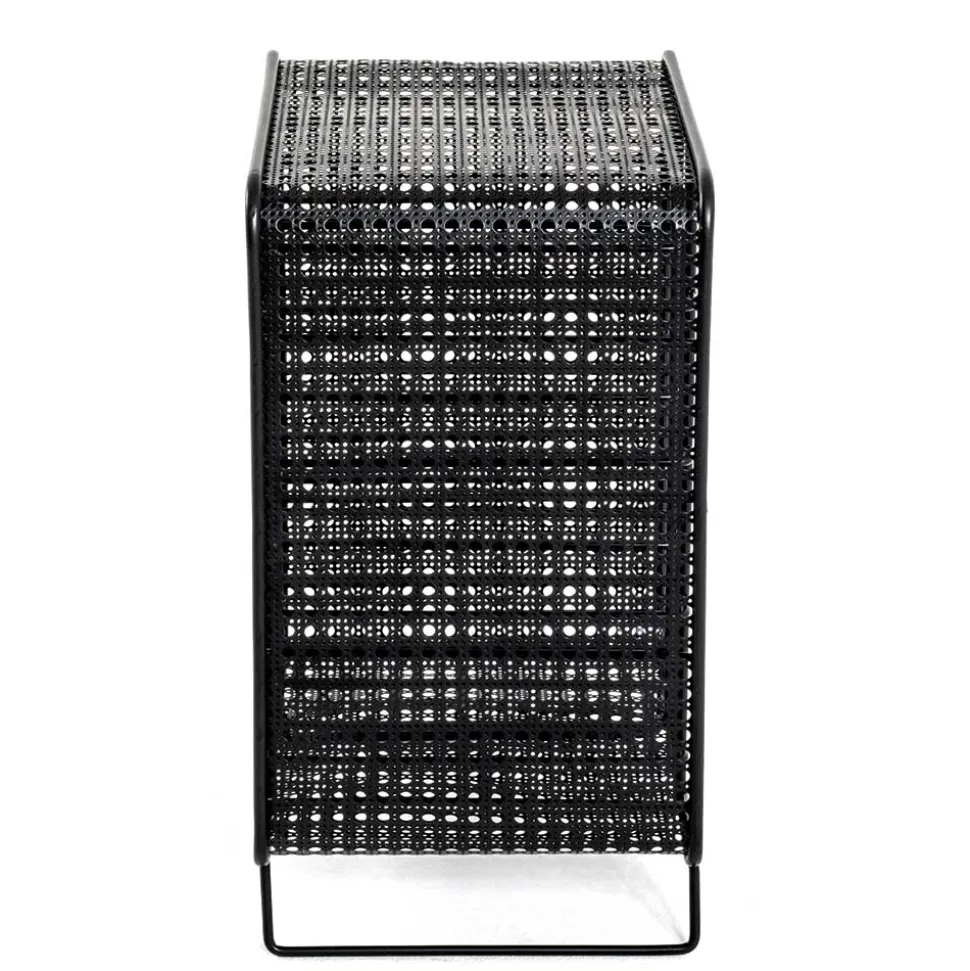 30x46x24 Kleines Flaschenregal in Schwarz - Selvas