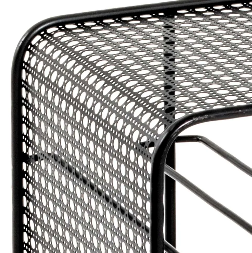 30x46x24 Kleines Flaschenregal in Schwarz - Selvas