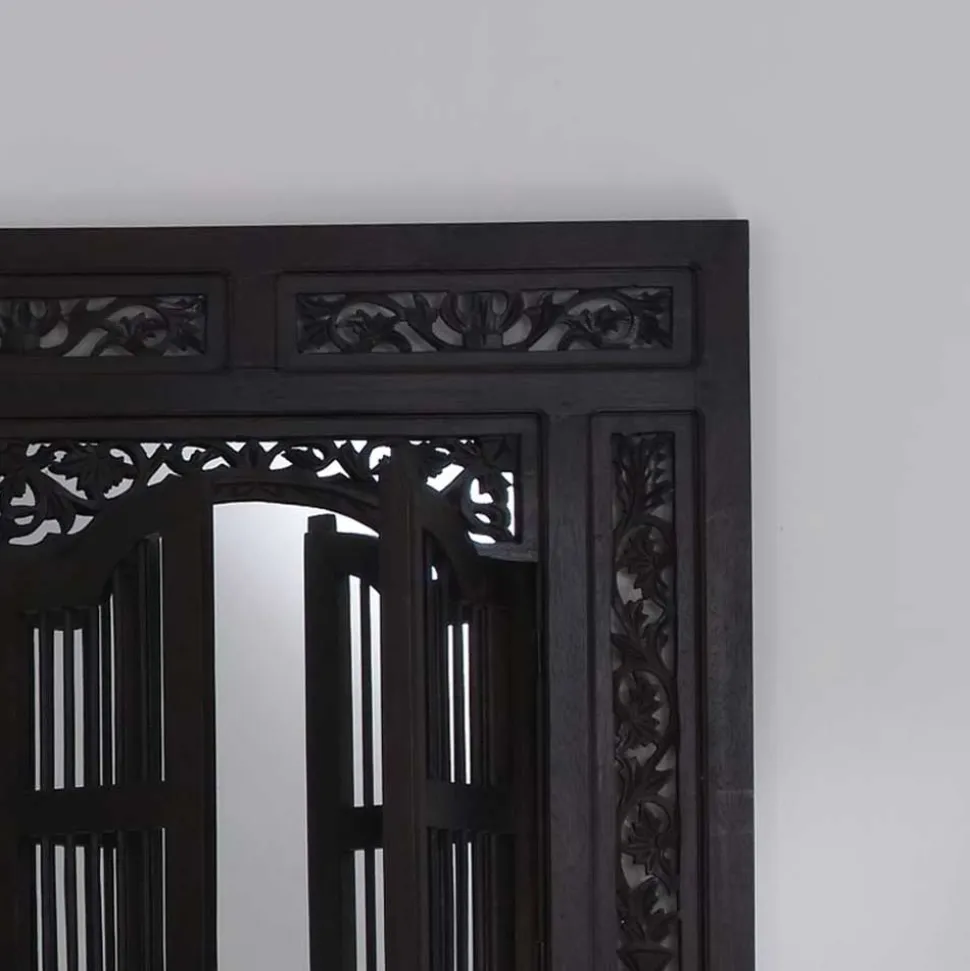 80x90x5 Kolonialstil Spiegel mit zwei Türen - Islando