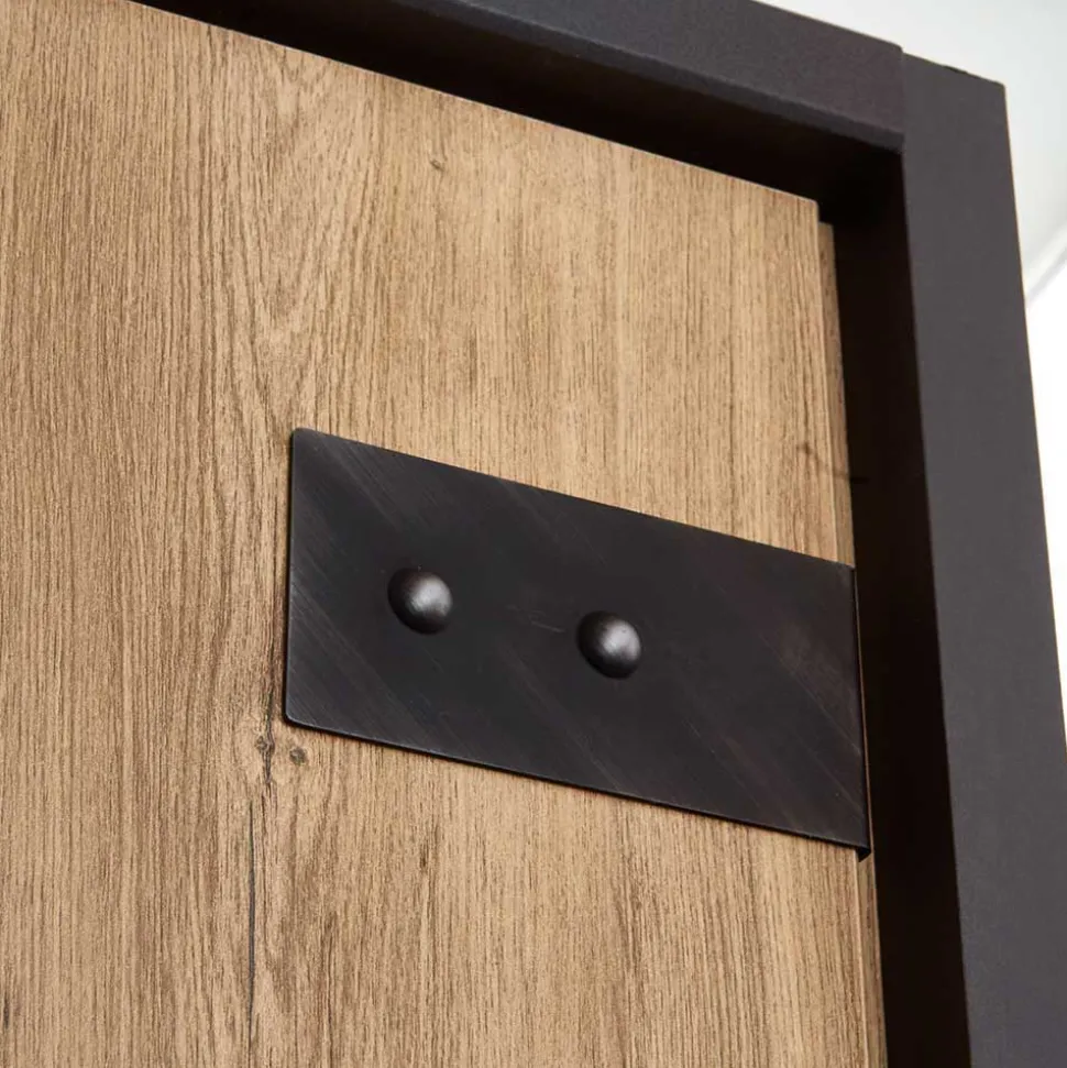 200x216x58 Kombi-Kleiderschrank mit Spiegeln - Bram