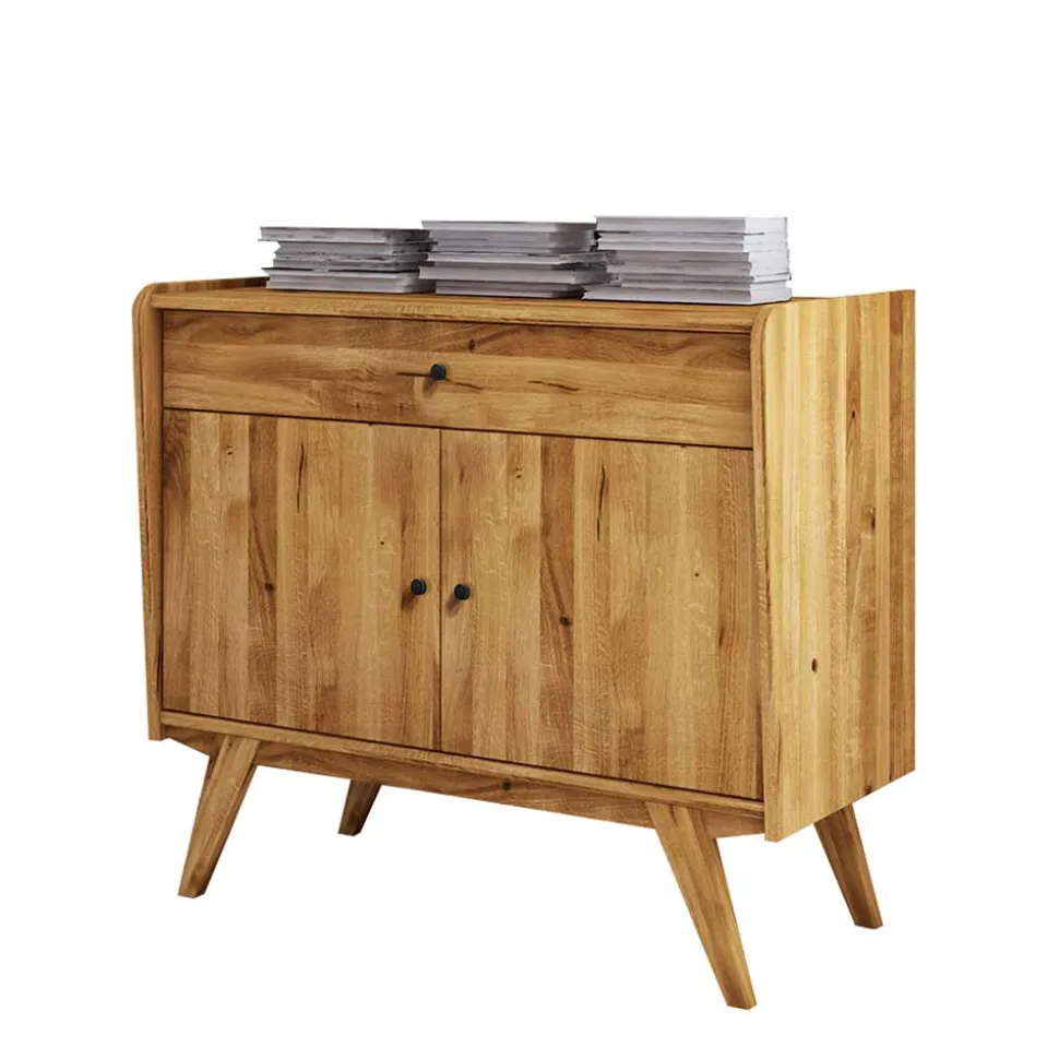 100x90x50 Kombi-Kommode aus Wildeiche Holz - Hardus