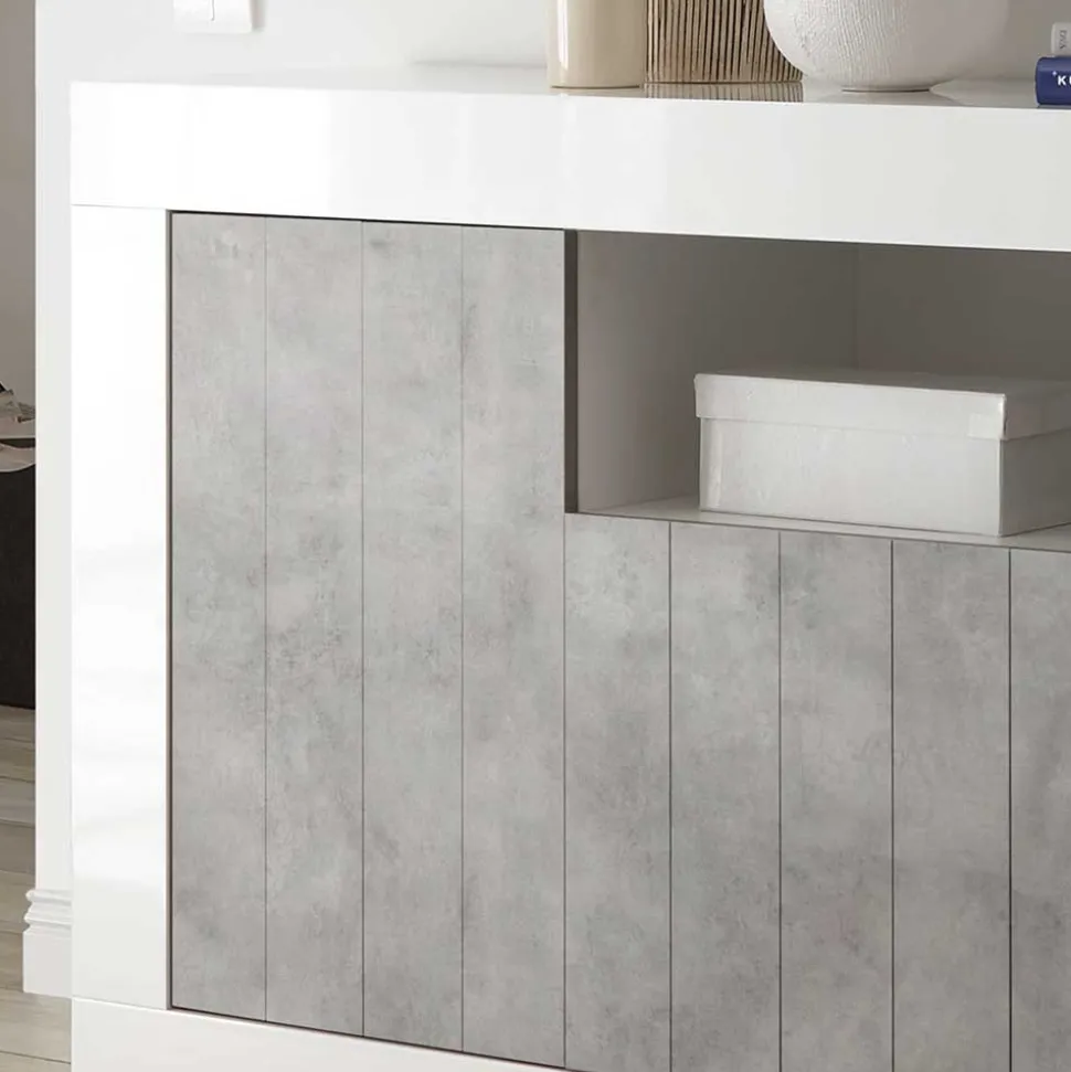 138x86x43 Kommode in Dekor Beton - Niris