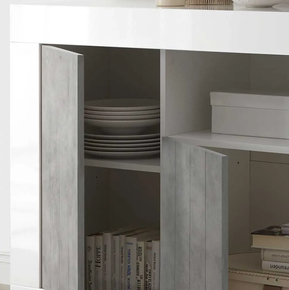 138x86x43 Kommode in Dekor Beton - Niris