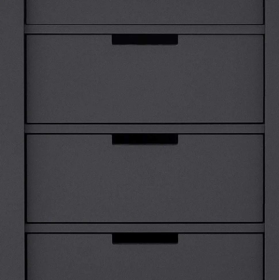 137x92x40 Kommode in Grau & Weiß - Vadids