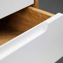 90x92x40 Kommode in Weiß & Wildeiche - Diesta