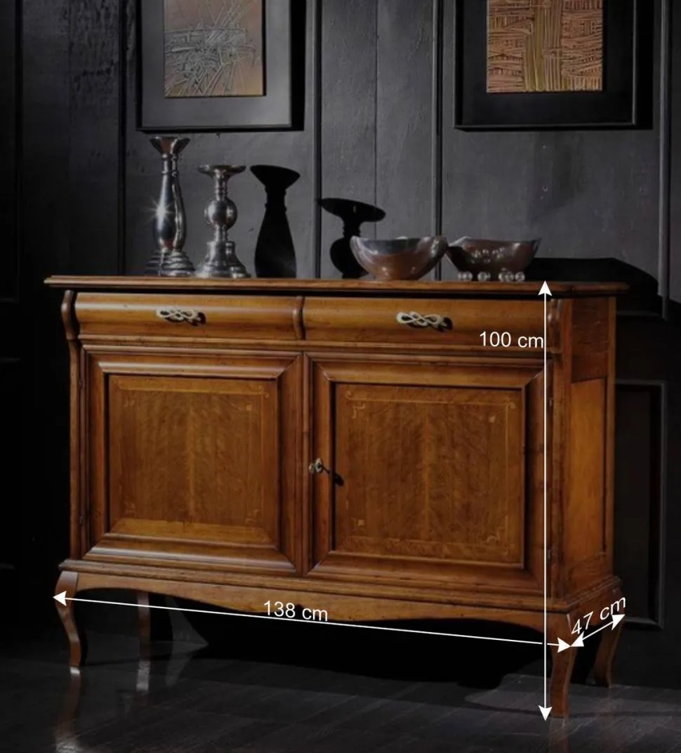 138x100x47 Kommode mit abschließbaren Türen - Motiz