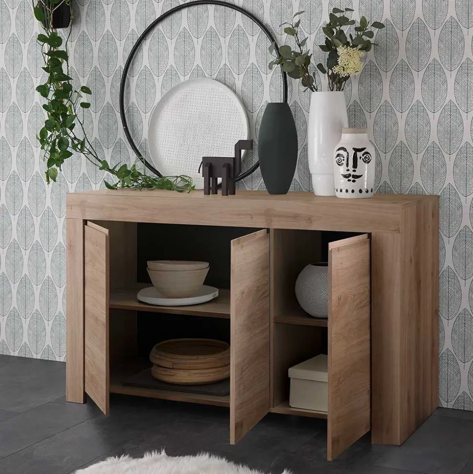 138x81x42 Kommode mit drei Türen - Karika