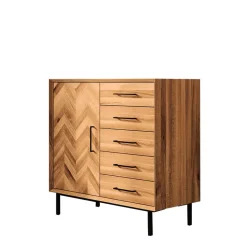 97x95x45 Kommode mit fünf Schubladen & Tür - Kerfa I