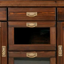 145x84x40 Kommode mit Glas im Kolonialstil - Jurcavs