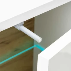 138x91x40 Kommode mit Glas 3-türig - Myrda