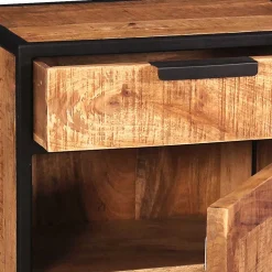 67x62x42 Kommode mit Schublade & Tür - Evradon