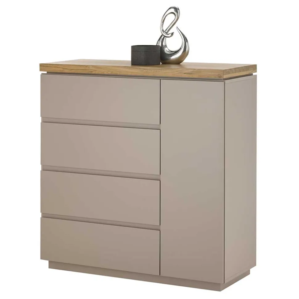100x104x40 Kommode mit vier Schubladen & Tür - Anja